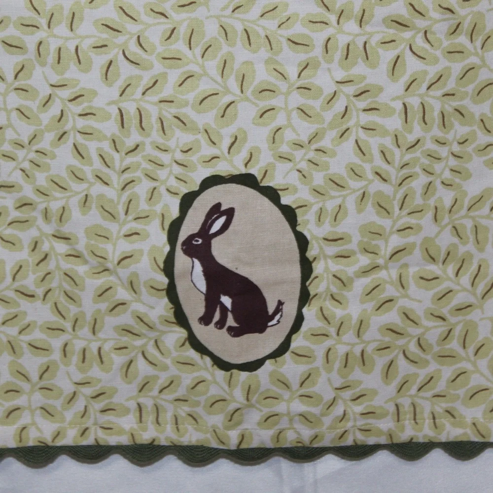 West Elm Bunny Printed Tea Towels. Sz. 28